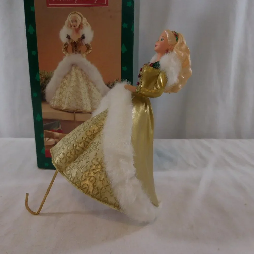Hallmark,‎ Barbie, Christmas stocking hanger New in Box removed for pictures